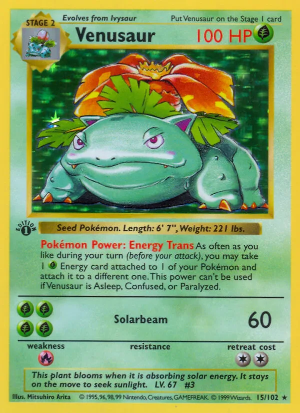 Venusaur, Base #015 / 102