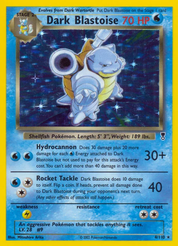 Dark Blastoise, Legendary Collection #004 / 110