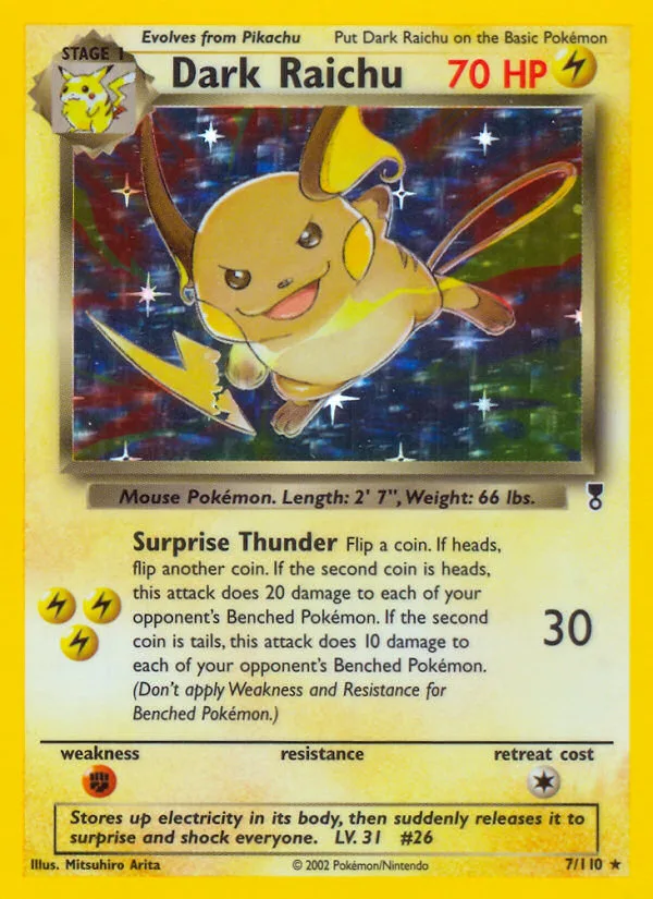 Dark Raichu, Legendary Collection #007 / 110