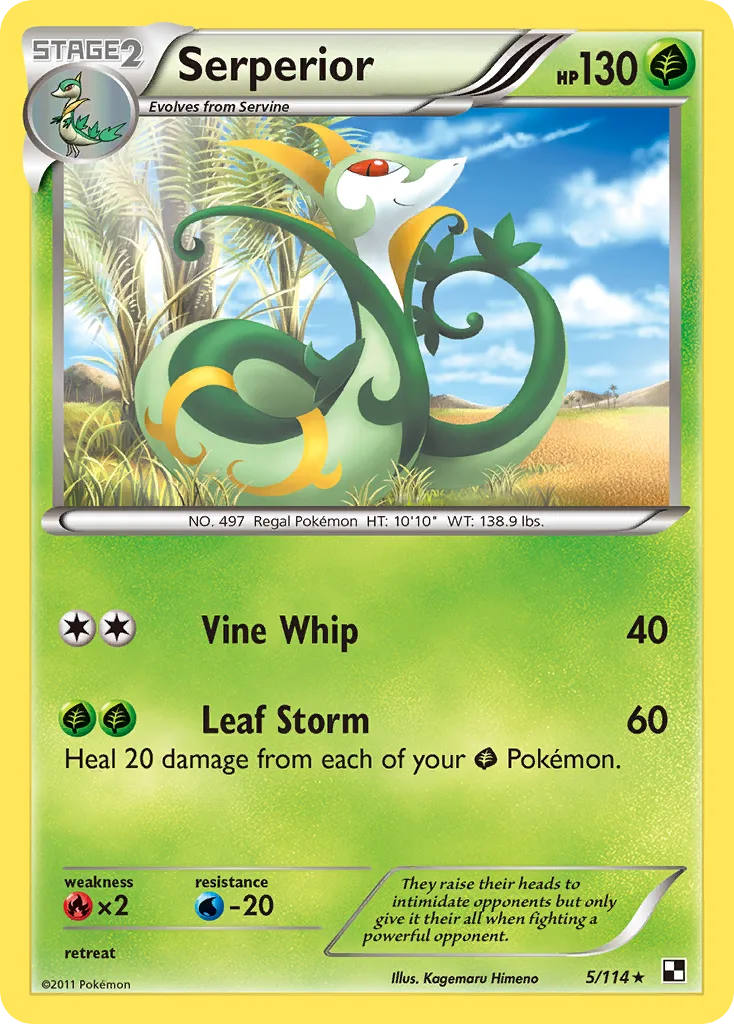 Serperior, Black & White #005 / 114