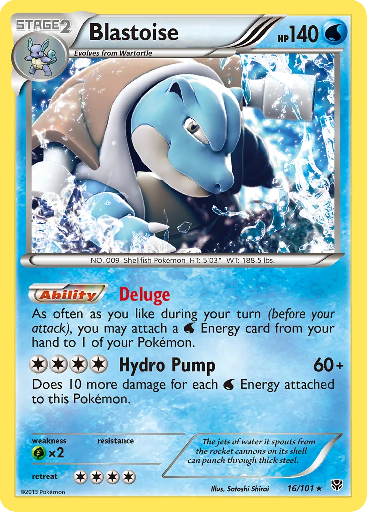 Blastoise, Plasma Blast #016 / 101