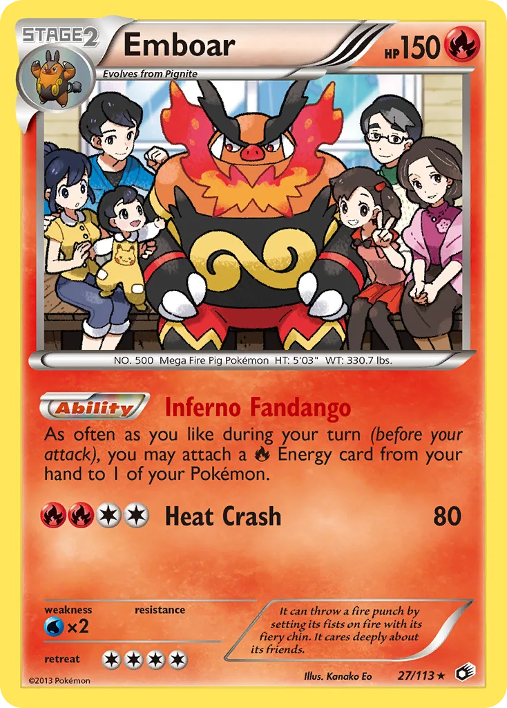 Emboar, Legendary Treasures #027 / 113