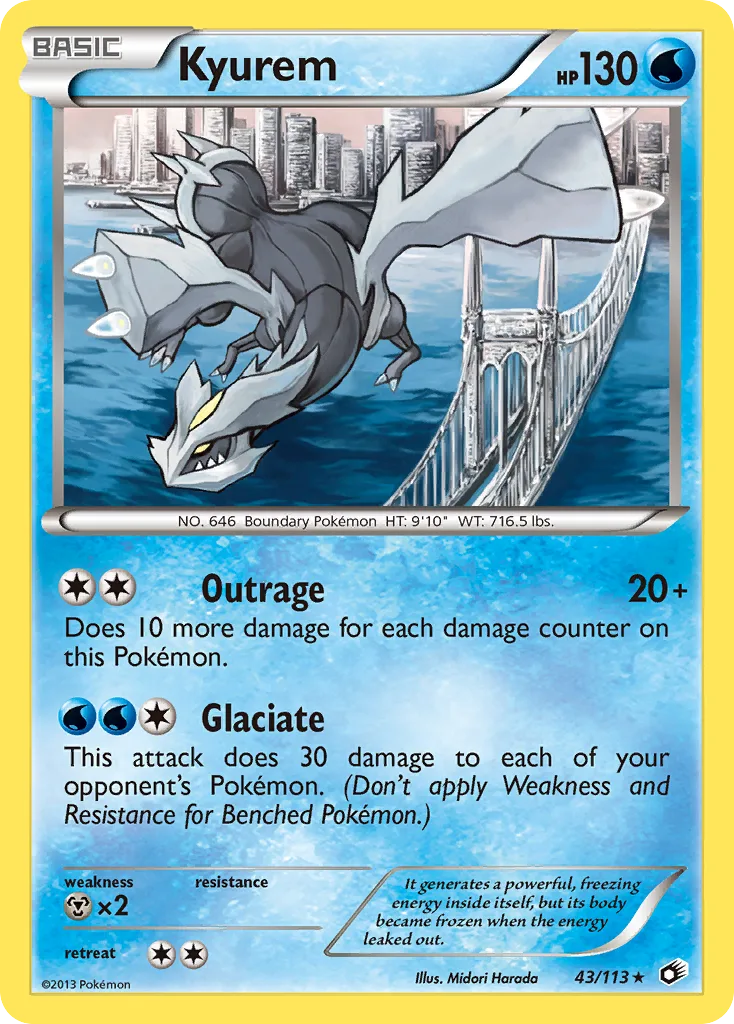 Kyurem, Legendary Treasures #043 / 113