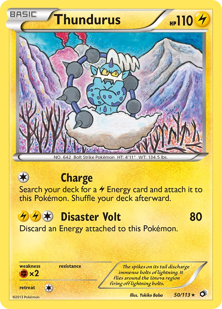 Thundurus, Legendary Treasures #050 / 113