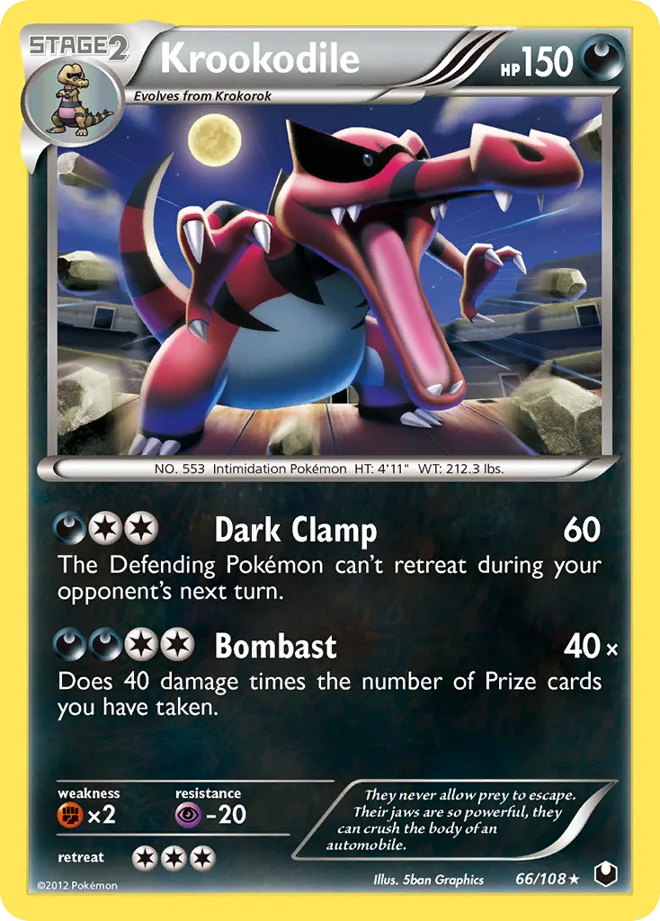 Krookodile, Dark Explorers #066 / 108