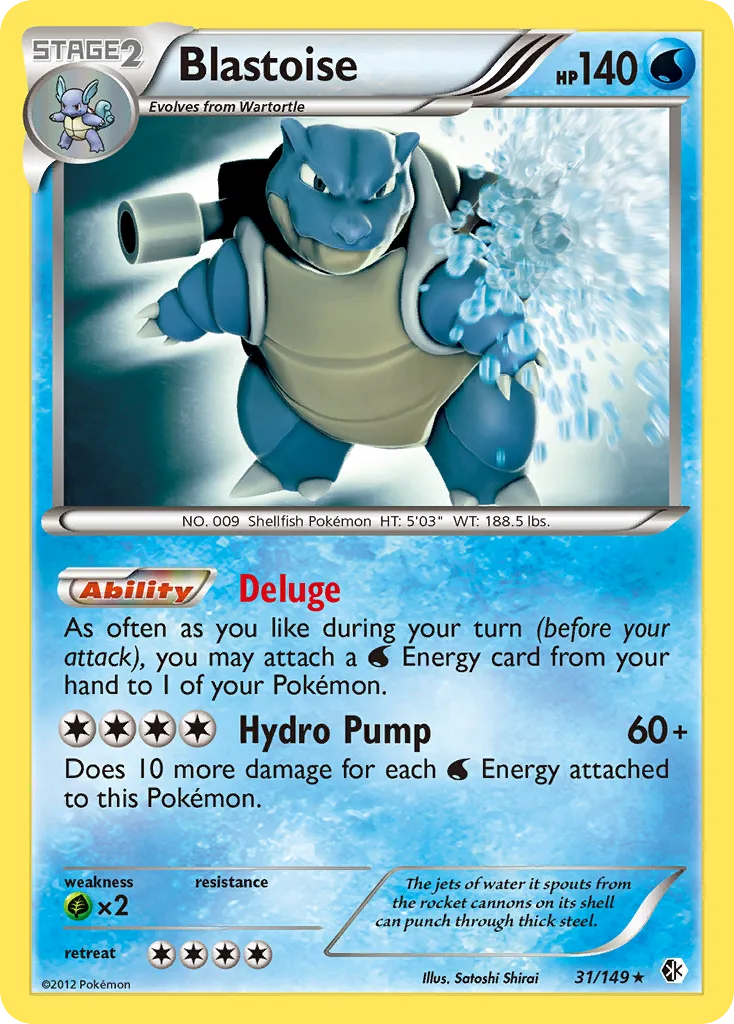 Blastoise, Boundaries Crossed #031 / 149