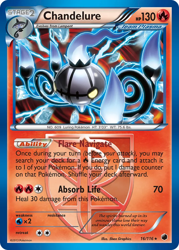 Chandelure, Plasma Freeze #016 / 116