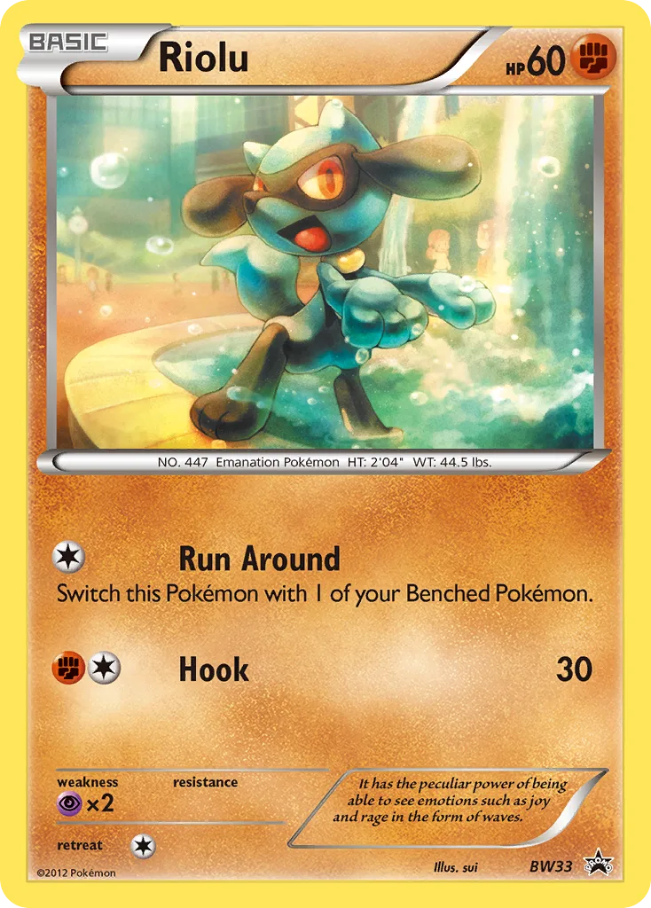 Riolu, BW Black Star Promos #BW33 / BW101