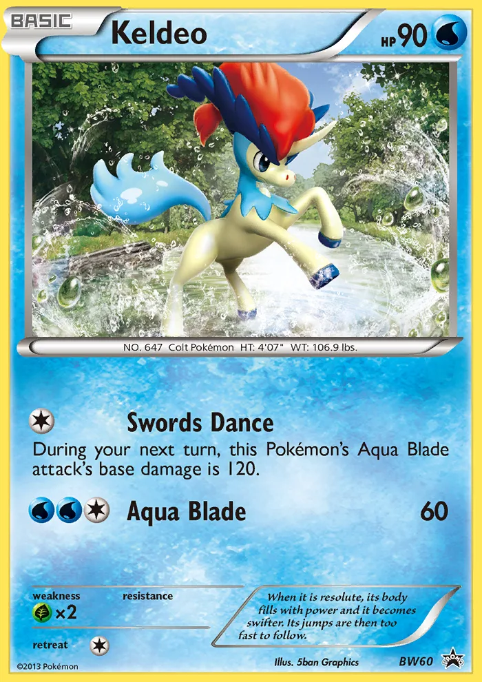 Keldeo, BW Black Star Promos #BW60 / BW101