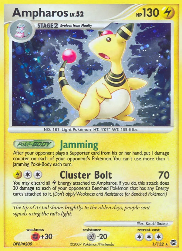 Ampharos, Secret Wonders #001 / 132