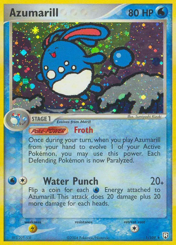 Azumarill, Team Rocket Returns #001 / 109