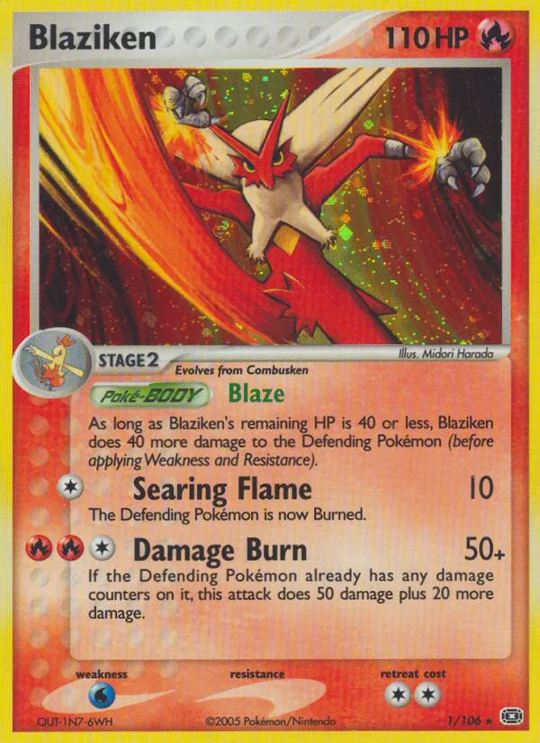 Blaziken, Emerald #001 / 106
