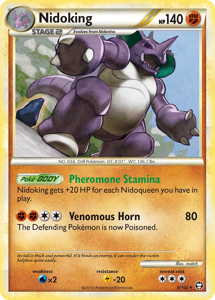 Nidoking, HS—Triumphant #006 / 102