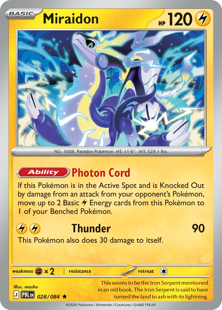 Miraidon, Pitch Black #028 / 84
