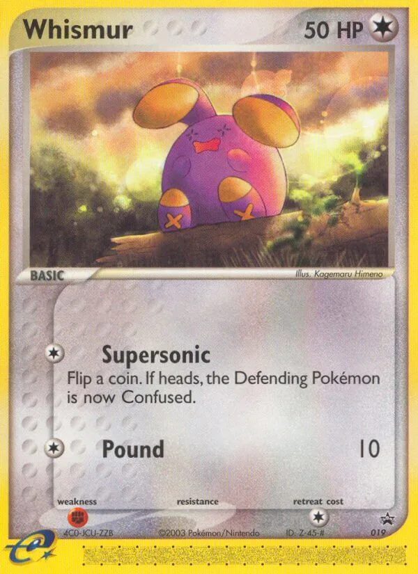Whismur, Nintendo Black Star Promos #019 / 40