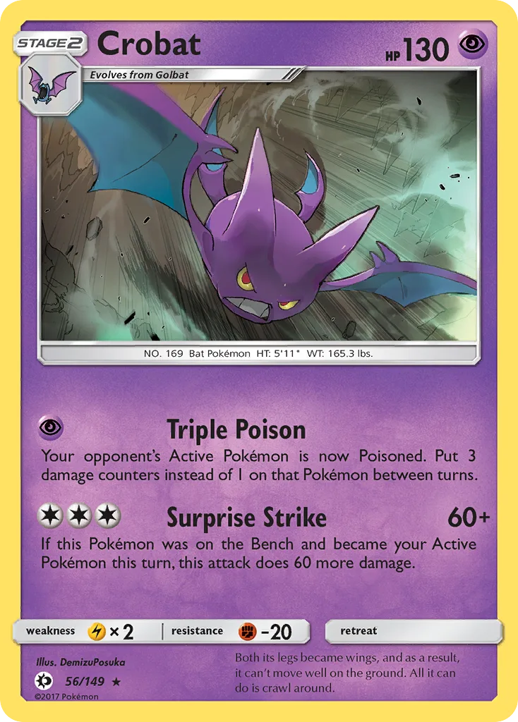 Crobat, Sun & Moon #056 / 149