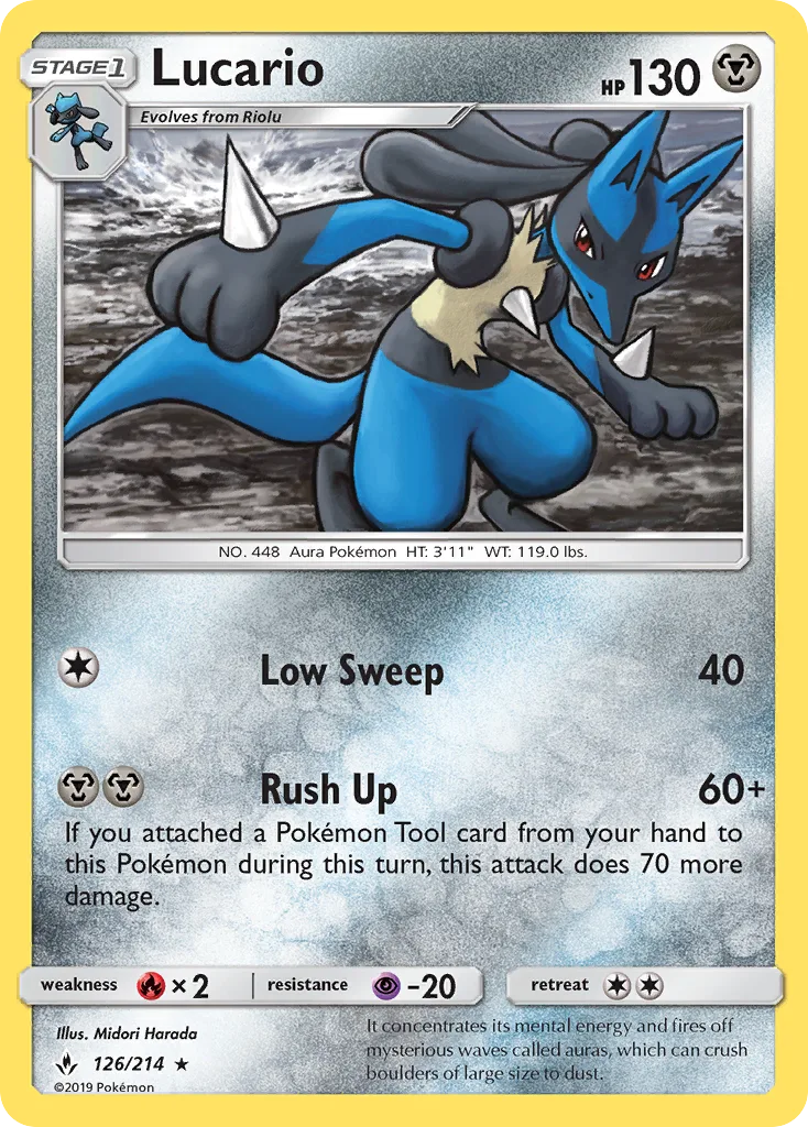 Lucario, Unbroken Bonds #126 / 214