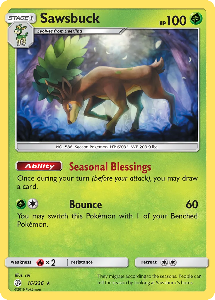 Sawsbuck, Cosmic Eclipse #016 / 236