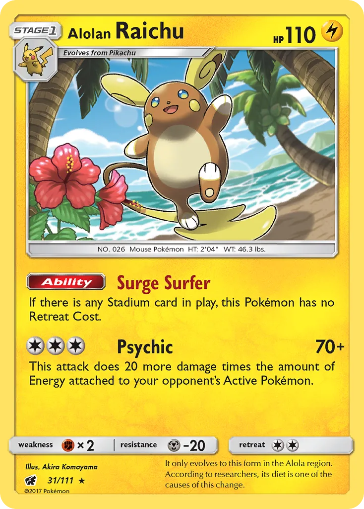 Alolan Raichu, Crimson Invasion #031 / 111