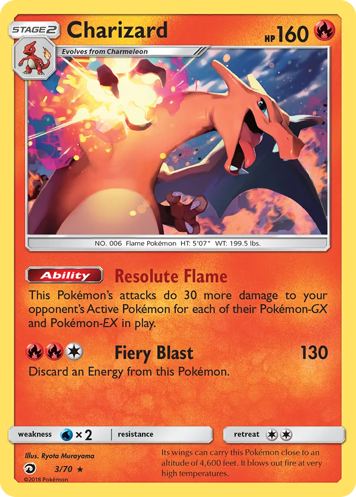 Charizard, Dragon Majesty #003 / 70