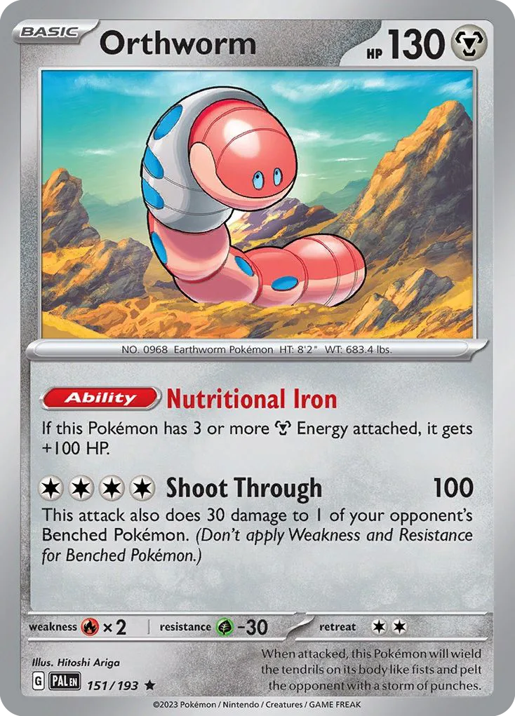 Orthworm, Paldea Evolved #151 / 193