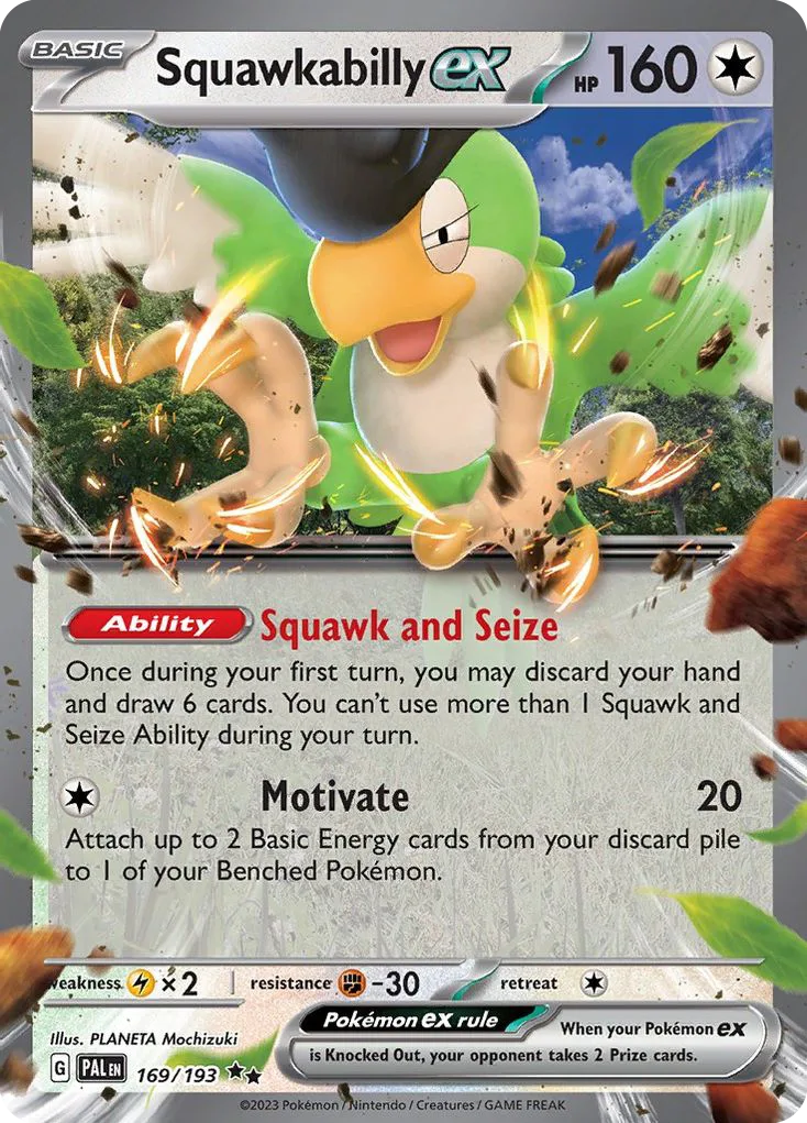 Squawkabilly ex, Paldea Evolved #169 / 193