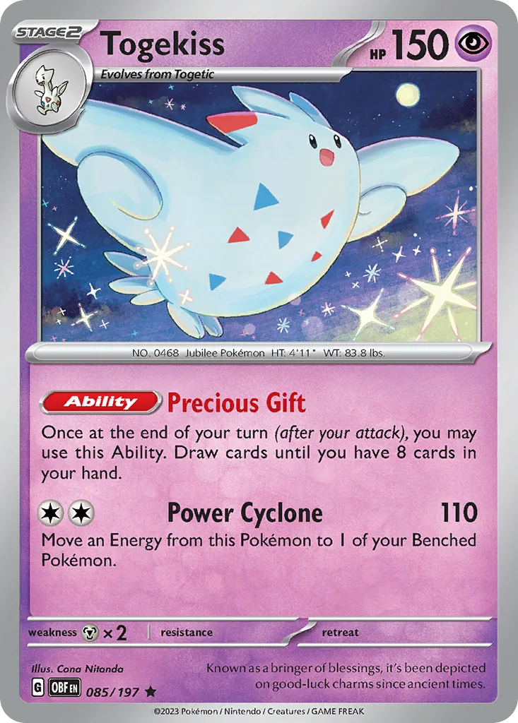Togekiss, Obsidian Flames #085 / 197