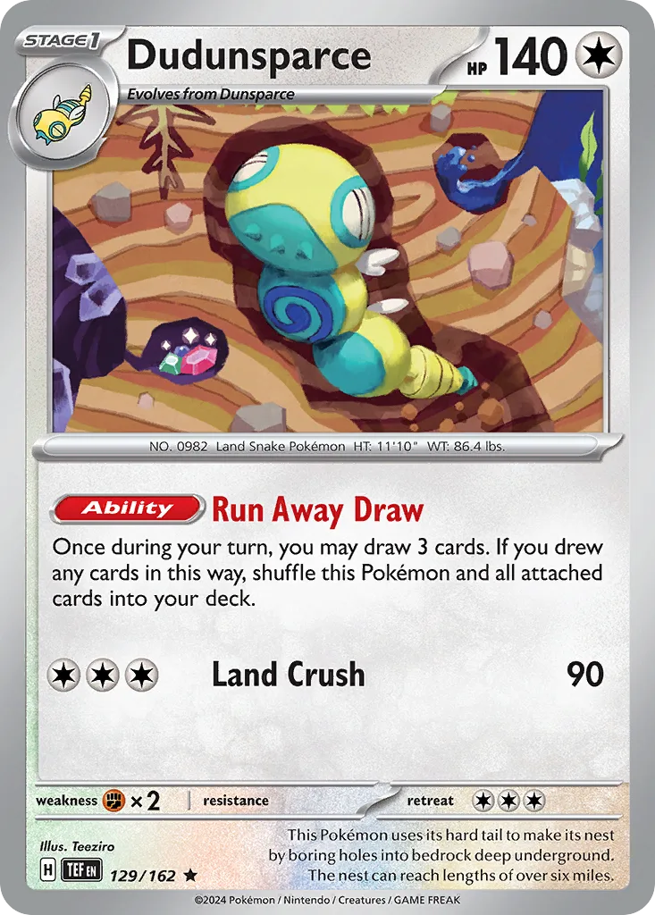 Dudunsparce, Temporal Forces #129 / 162
