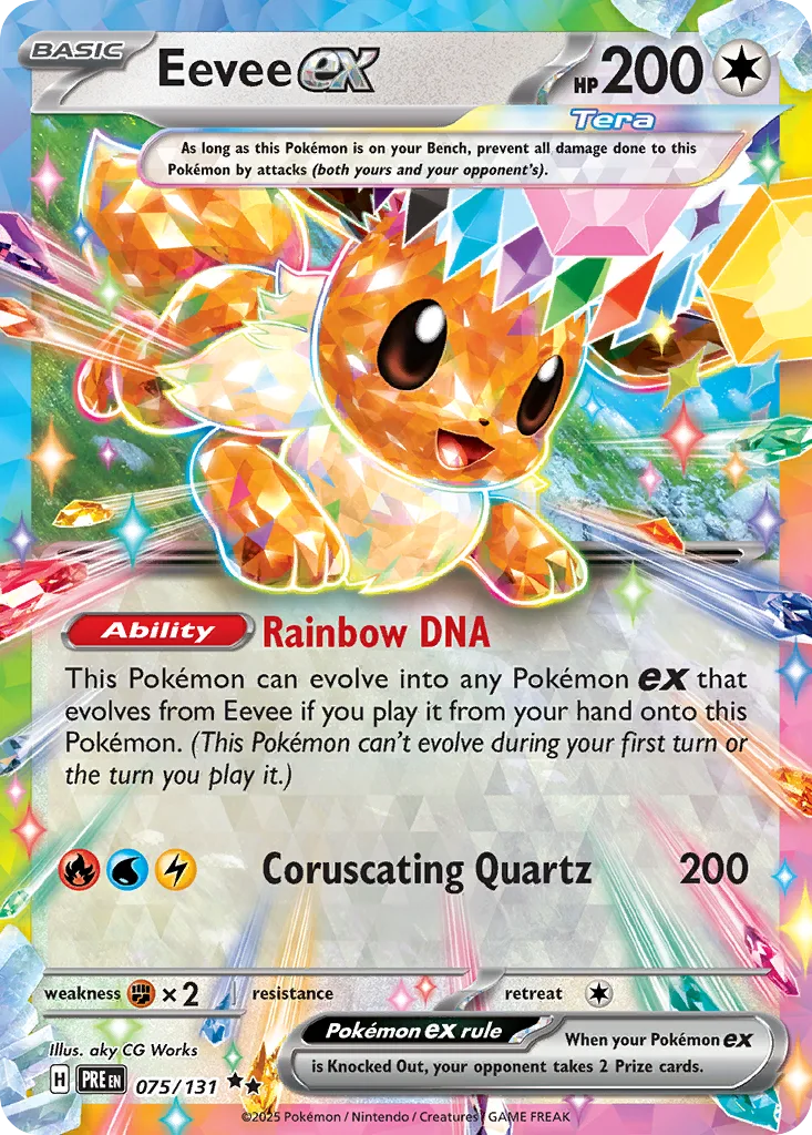 Eevee ex, Prismatic Evolutions #075 / 131