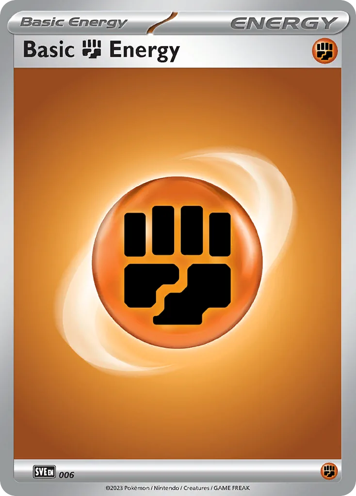 Basic Fighting Energy, Scarlet & Violet Energies #006 / 24