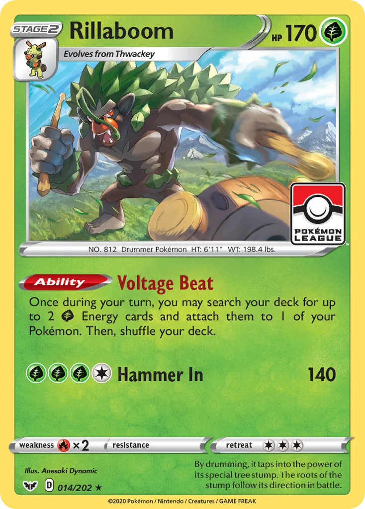 Rillaboom, Sword & Shield #014 / 202