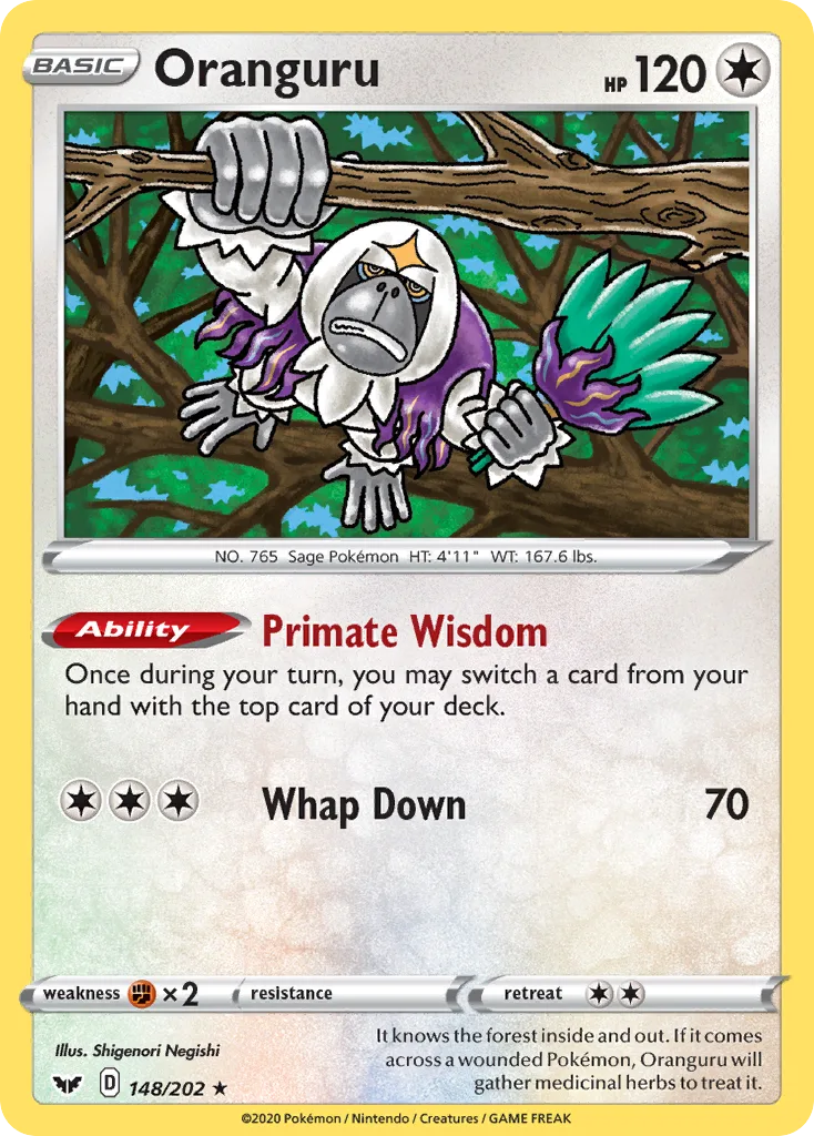 Oranguru, Sword & Shield #148 / 202