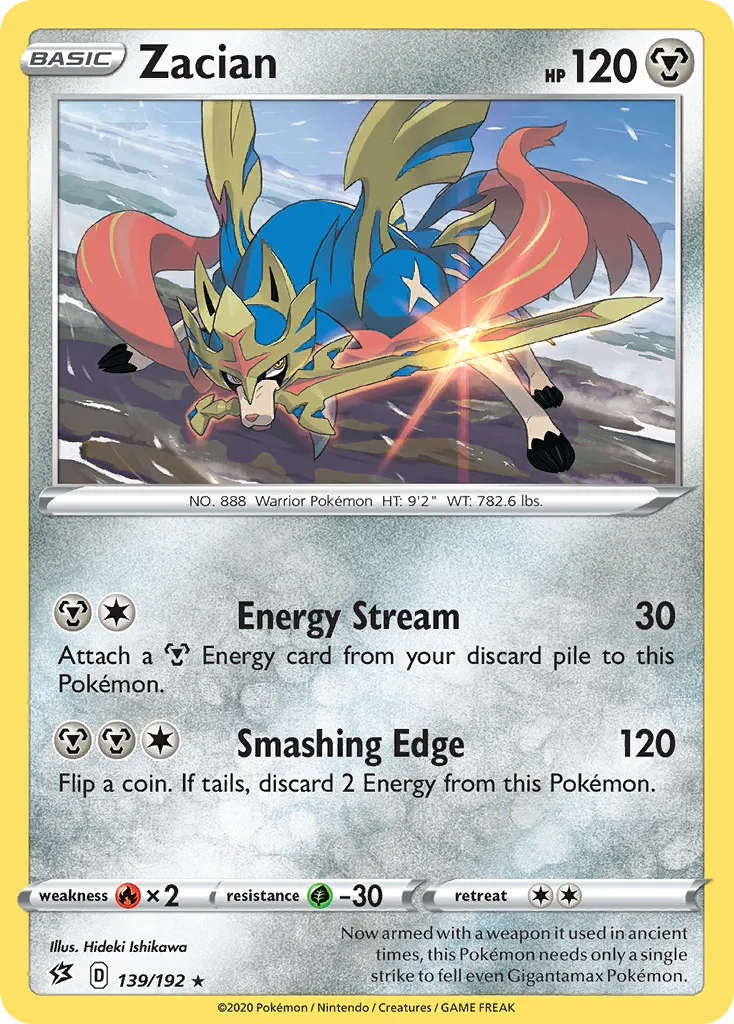 Zacian, Rebel Clash #139 / 192