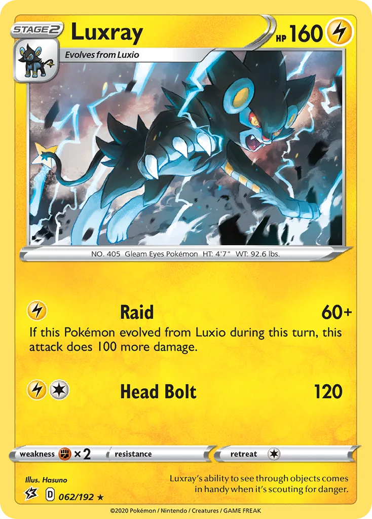 Luxray, Rebel Clash #062 / 192