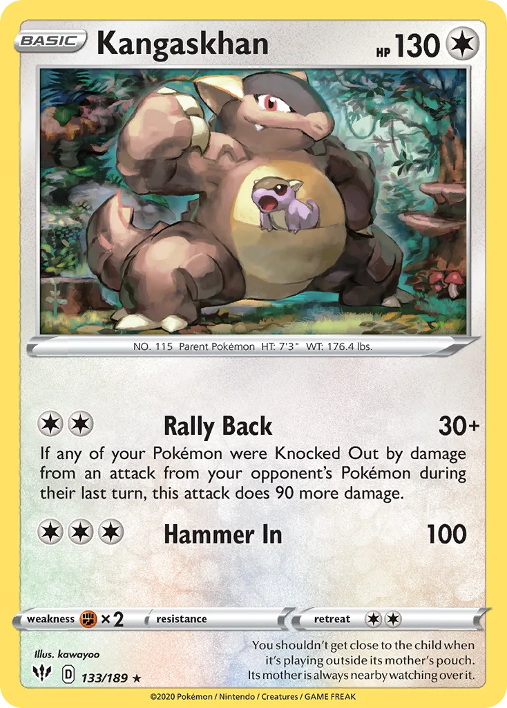 Kangaskhan, Darkness Ablaze #133 / 189