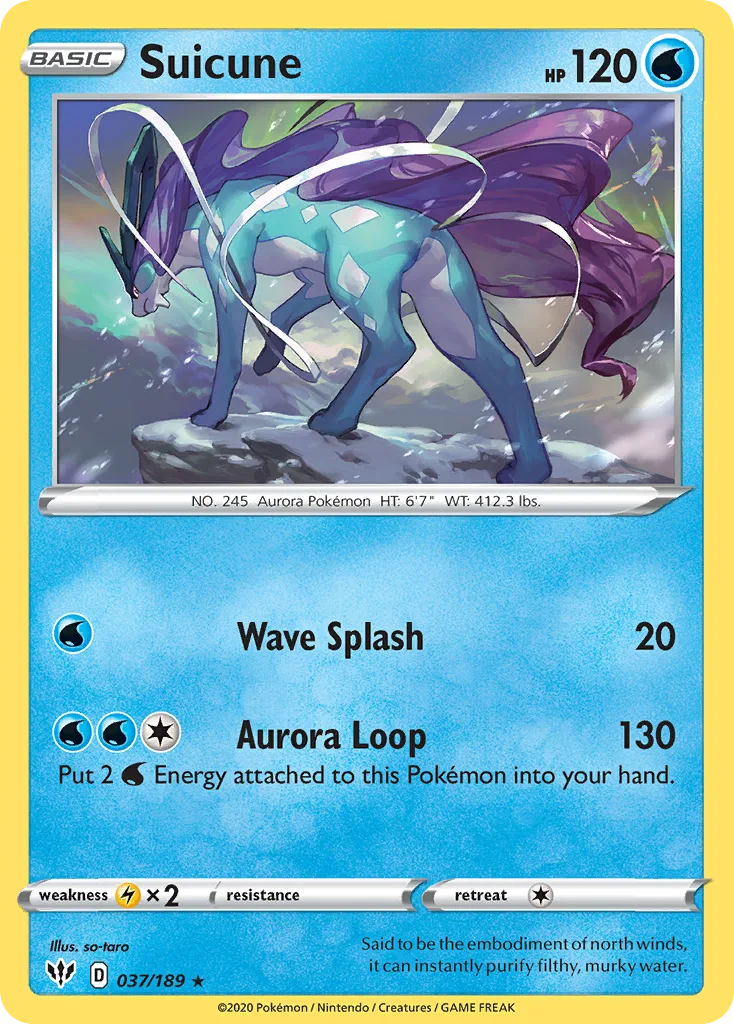 Suicune, Darkness Ablaze #037 / 189