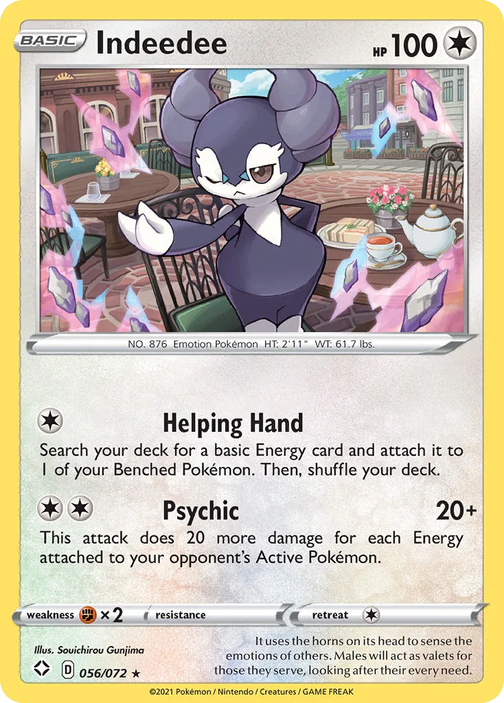 Indeedee, Shining Fates #056 / 72