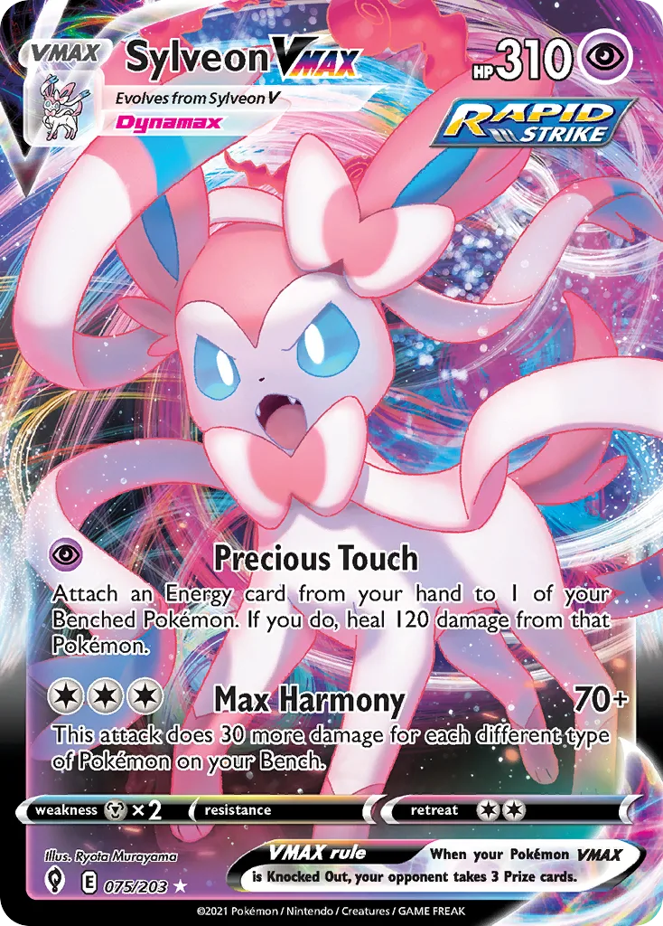 Sylveon VMAX, Evolving Skies #075 / 203