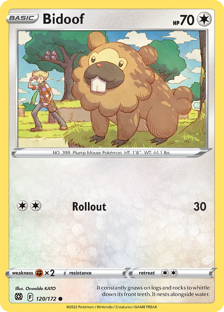 Bidoof, Brilliant Stars #120 / 172