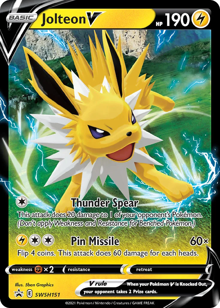 Jolteon V, SWSH Black Star Promos #SWSH151 / SWSH307
