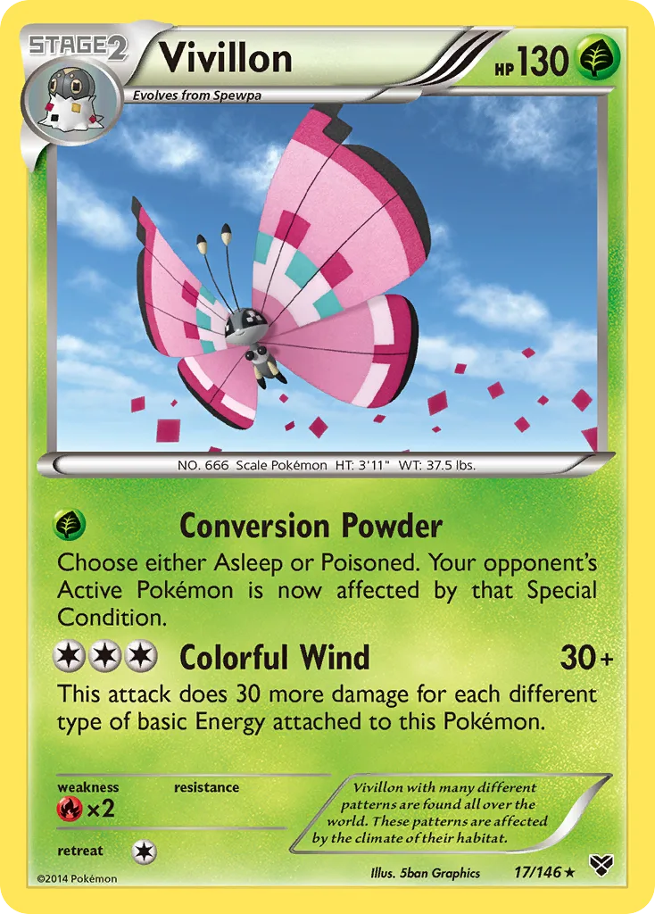 Vivillon, XY #017 / 146
