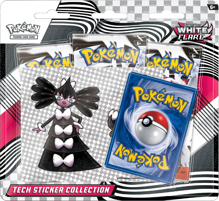 White Flare Tech Sticker Collection