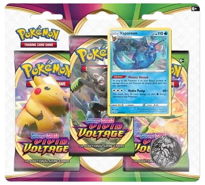 Vivid Voltage 3-Pack Blister - Vaporeon