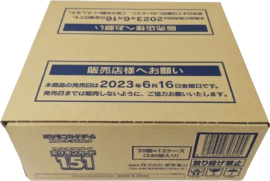 Pokémon Card 151 Booster Box Case