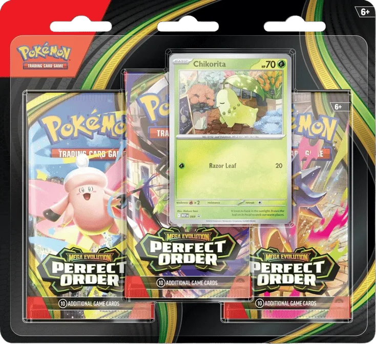 Perfect Order 3 Pack Blister (Chikorita)